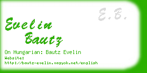 evelin bautz business card